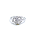 Delightful Flower & Leaf Diamond Ring 