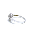 Delightful Flower & Leaf Diamond Ring 