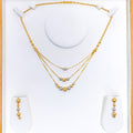 22k-gold-Decorative Disco Orb Lara Necklace Set 