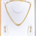 22k-gold-Smooth Finish Dotted Orb Lara Necklace Set 