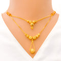 22k-gold-lara-Radiant Charming Lara Necklace Set 