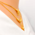 22k-gold-lara-Radiant Charming Lara Necklace Set 