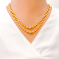 22k-gold-Magnificent White Gold Accented Lara Necklace Set 