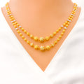 22k-gold-Magnificent White Gold Accented Lara Necklace Set 