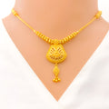 22k-gold-Attractive Dangling Gold Necklace Set