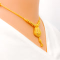 22k-gold-Attractive Dangling Gold Necklace Set