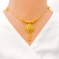 22k-gold-Beautiful Detailed Multi-bead Necklace Set