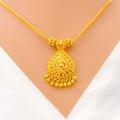 22k-gold-Chic Dangling Drop Necklace Set