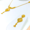 22k-gold-Beautiful Detailed Multi-bead Necklace Set