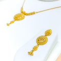 22k-gold-Iconic Jali Dome Necklace Set