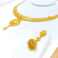 Dressy Radiant Gold Necklace Set