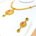 Radiant Round Colorful Necklace Set