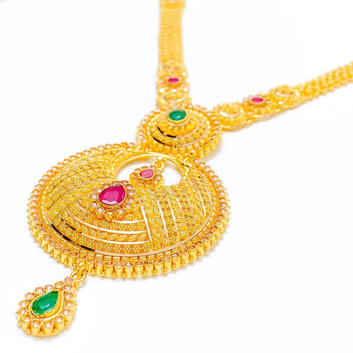 Upscale Vibrant Kundan Long Set