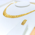 Stylish Graduating Jali Necklace Set