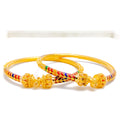 22k-gold-flower-adorned-vibrant-pipe-bangles