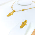 22k-gold-intricate-necklace-set-w-dangling-chains