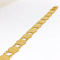 Stately Reversible Coin 22k Gold Bracelet