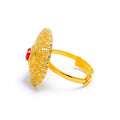 Classic CZ Halo Statement Ring