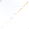 22k-gold-Attractive Slender Bead Bracelet