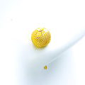 22k-gold-Classic Yellow Gold Orb Earrings 