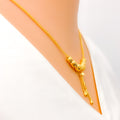 22k-gold-Fancy Dangling Multi Bead Necklace 