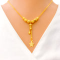 22k-gold-Opulent Bright Star Orb Necklace 
