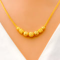 22k-gold-Stylish Everyday Alternating Beaded Necklace 