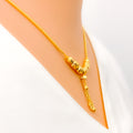 22k-gold-Dressy Dangling Charm Necklace 