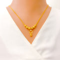 22k-gold-Charming Glossy Beaded Necklace