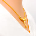 22k-gold-Charming Glossy Beaded Necklace