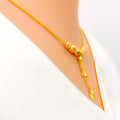 22k-gold-Decorative Dangling Charm Necklace 