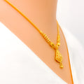 22k-gold-dainty-delicate-flower-accented-necklace-set