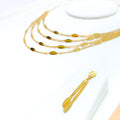 Elevated Four Lara Leaf Necklace Set