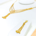 Dressy Intricate Mesh Necklace Set