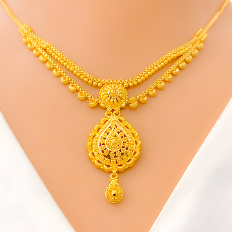 22k-gold-delightful-decorative-drop-necklace-set