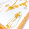 21k-gold-floral-necklace-set-w-bracelet-ring