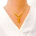 22k-gold-distinct-floral-chandelier-necklace-set