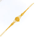 22k-gold-Classic Beaded Drop Bracelet