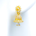 22k-gold-fashionable-dazzling-cz-earrings