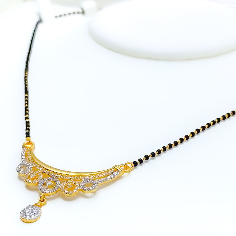 Two-Tone Radiant Round CZ Mangal Sutra