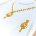 22k-gold-Decorative Glistening Drop Necklace Set
