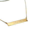 18k-Diamond Accented Trendy Necklace