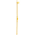 22k-gold-Dressy Rope Chain Baby Bracelet