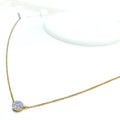 18k-Sparkling Sophisticated Diamond Necklace