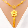 22k-gold-sparkling-daisy-drop-necklace-set