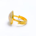 22k-gold-Sophisticated Timeless Floral Ring