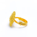 22k-gold-Lavish Decadent Blooming Ring 