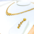 22k-gold-Magnificent White Gold Accented Lara Necklace Set 