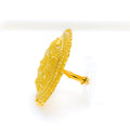 22k-gold-Radiant Reflective Honeycomb Statement Ring 