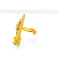 22k-gold-Vibrant Festive Tassel Statement Ring 